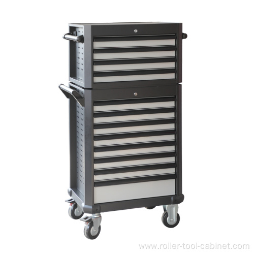 12 Drawer Mobile Tool Chest Cabinet Combo for Tough Use in Factories & Workshops